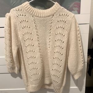 Balloon sleeve sweater